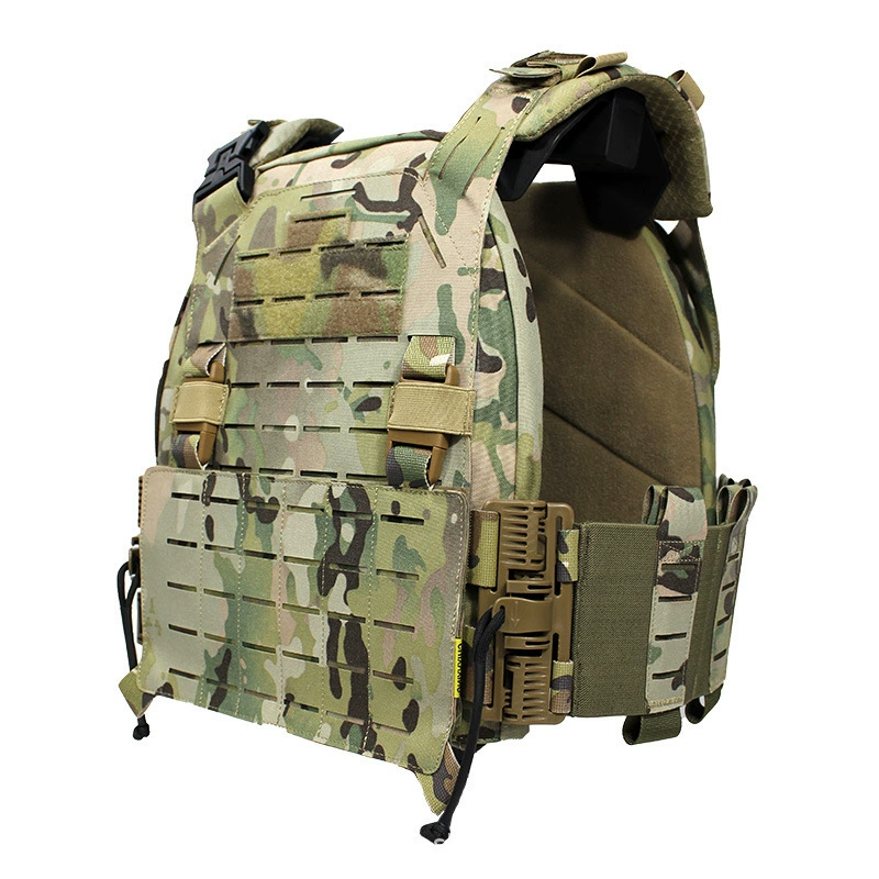 Космический тактический жилет MOLLE, камуфляжный защитный жилет с лазерной резкой, военный стиль, быстросъёмная пряжка, специальный боевой