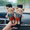 Коричневый мишка с сердечком, плюшевые наплечники, 1 пара