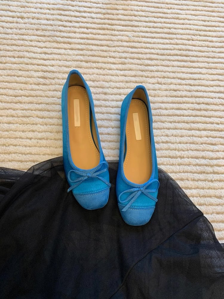 Dance Shoes Korean Style Chanel-Inspired Single For Women 2025 Spring Summer New Fairy Pink Retro Bow Ballet Shoes_voghion.com