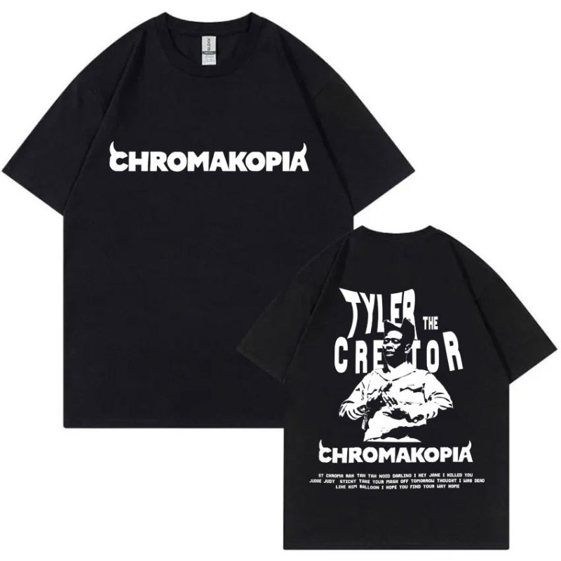 Long-Term Taylor Creator Chromakopia World Tour T-Shirt Men's Fashion T-Shirt Unisex Hip-Hop Cross-Border