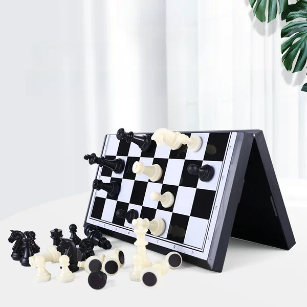 Cross-border Magnetic Chess Folding Convenient Storage Magnetic Chess Board Magnetic Chess Children's Parent-child Entertainment