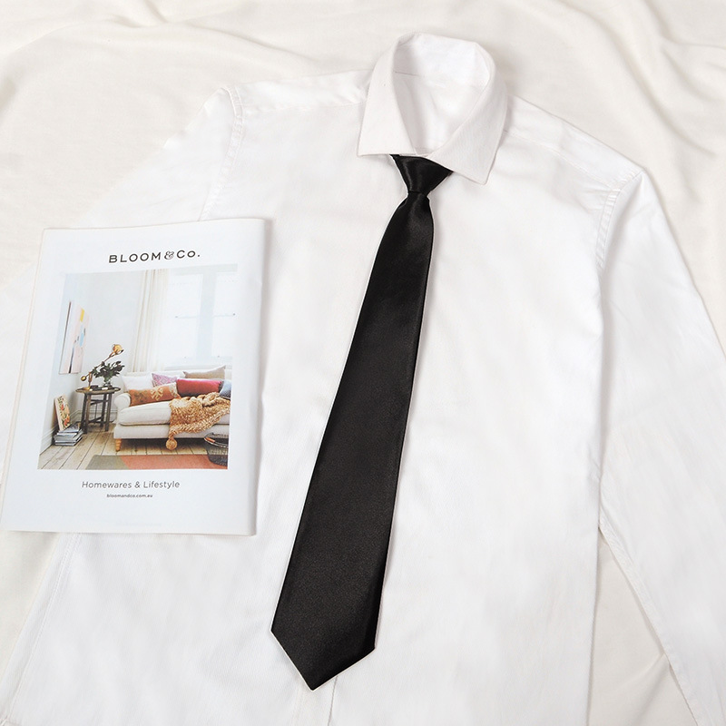 글로시 블랙 지퍼 모델 8*48cm