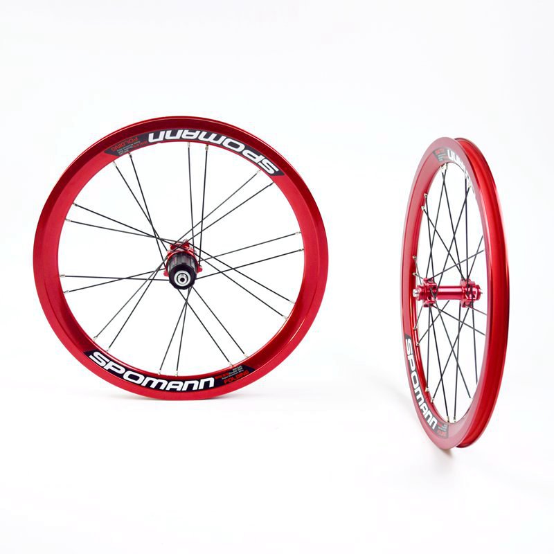 Bicicleta de montaña bicicleta de aleación de aluminio conjunto de ruedas de 16 pulgadas 349 tirón recto v freno plegable coche 11-velocidad delantera dos trasera cuatro peilin