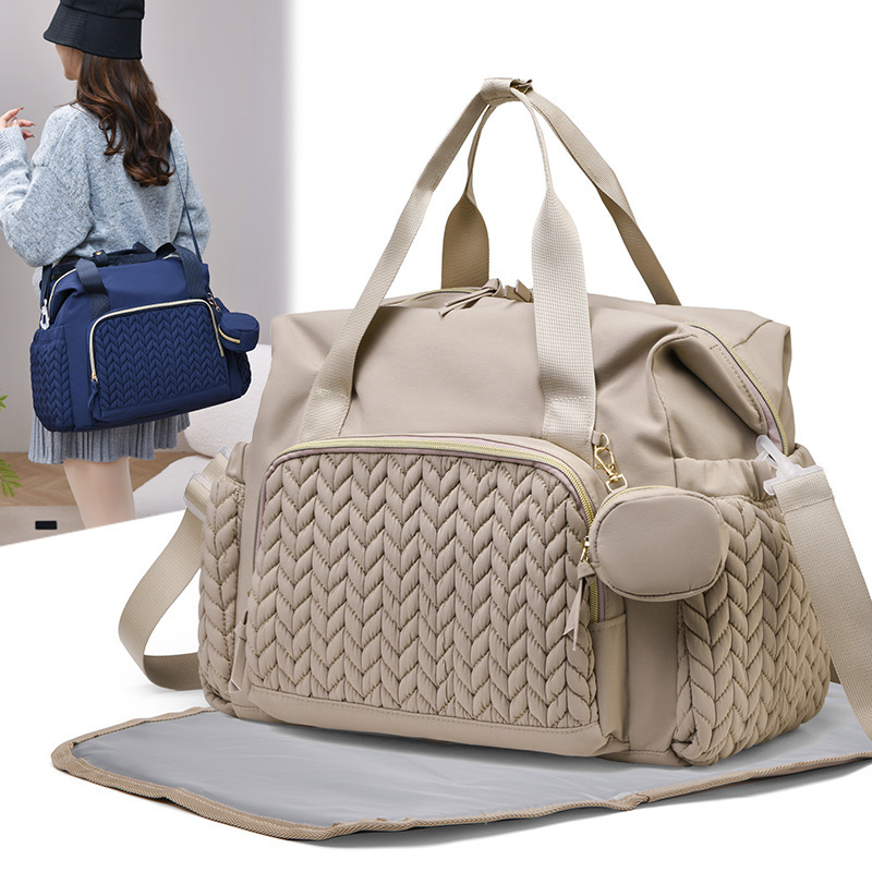 Cross-Border New Model Mother-And-Baby Bag for Taking Baby Out, Mommy Bag, Baby Diaper Bag, Large Capacity Portable Maternity Bag