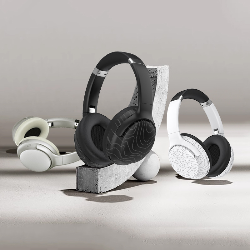 Auriculares Bluetooth montados en la cabeza en stock de fábrica, cambio de sonido múltiple, música inalámbrica, teléfono móvil con reducción de ruido, FM transfronterizo general