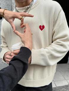 G 9094LHeart jacquard couple sweater �����Ứ��Hë�±�