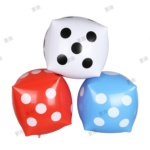 Supply of event inflatable dice PVC blowing dice KTV party toys inflatable toy sieve