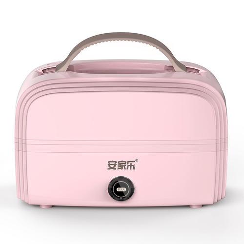 Intelligent portable heating lunch box, multi-functional, plug-in, steam-cooking, hot rice, stainless steel double-layer electric lunch box for office workers