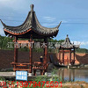 wholesale Anticorrosive wooden pavilion outdoors Pavilion Six corners To fake something antique double-deck Scenery Chinese style Ancient Arbor Scenic spot Park Countryside