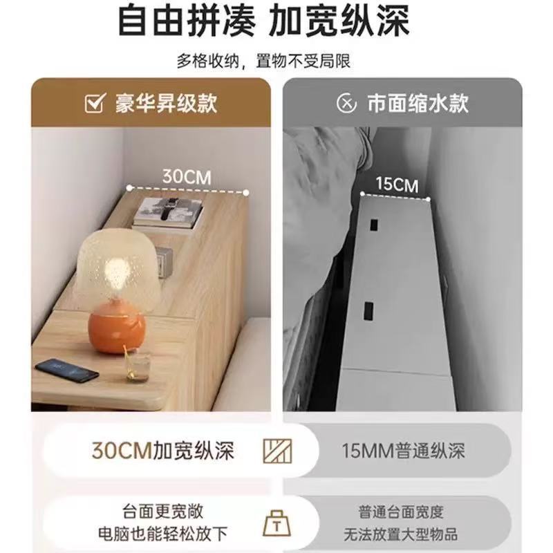 ベッドサイドキャビネット、ベッドサイドキャビネット、寝室ベッドサイド狭いキャビネット、収納キャビネット、極狭収納キャビネット、収納キャビネット、ベッドサイド隙間キャビネット|undefined