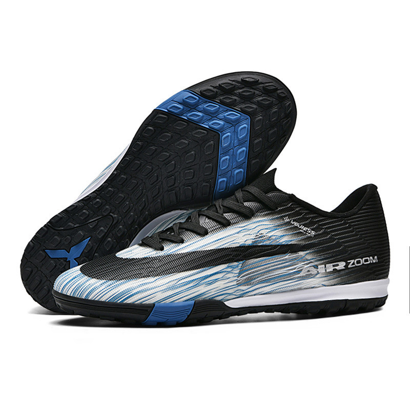 Zapatillas de Fútbol TF para Entrenamiento con Suela de Caucho y TPU Transpirables para Césped Artificial