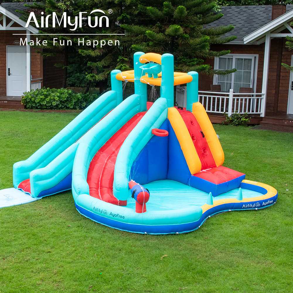 AMF| Castillo infláble para niños casero castillo de agua casero tobogan infláble para niños