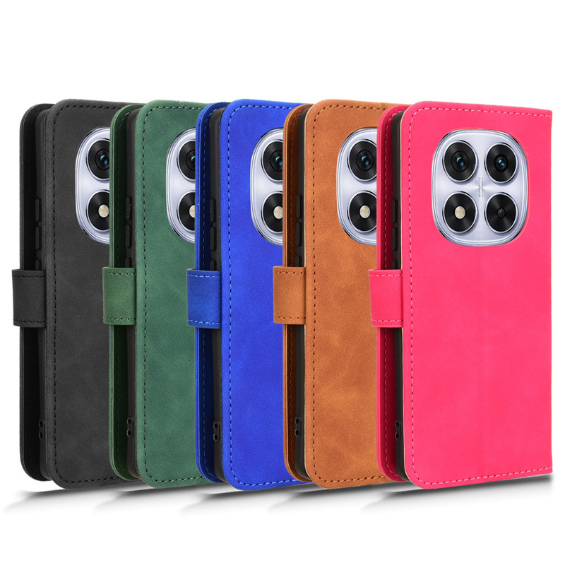 For red rice note14 PRO 5G domestic version flip magnetic suction protective case card bag card wallet phone case
