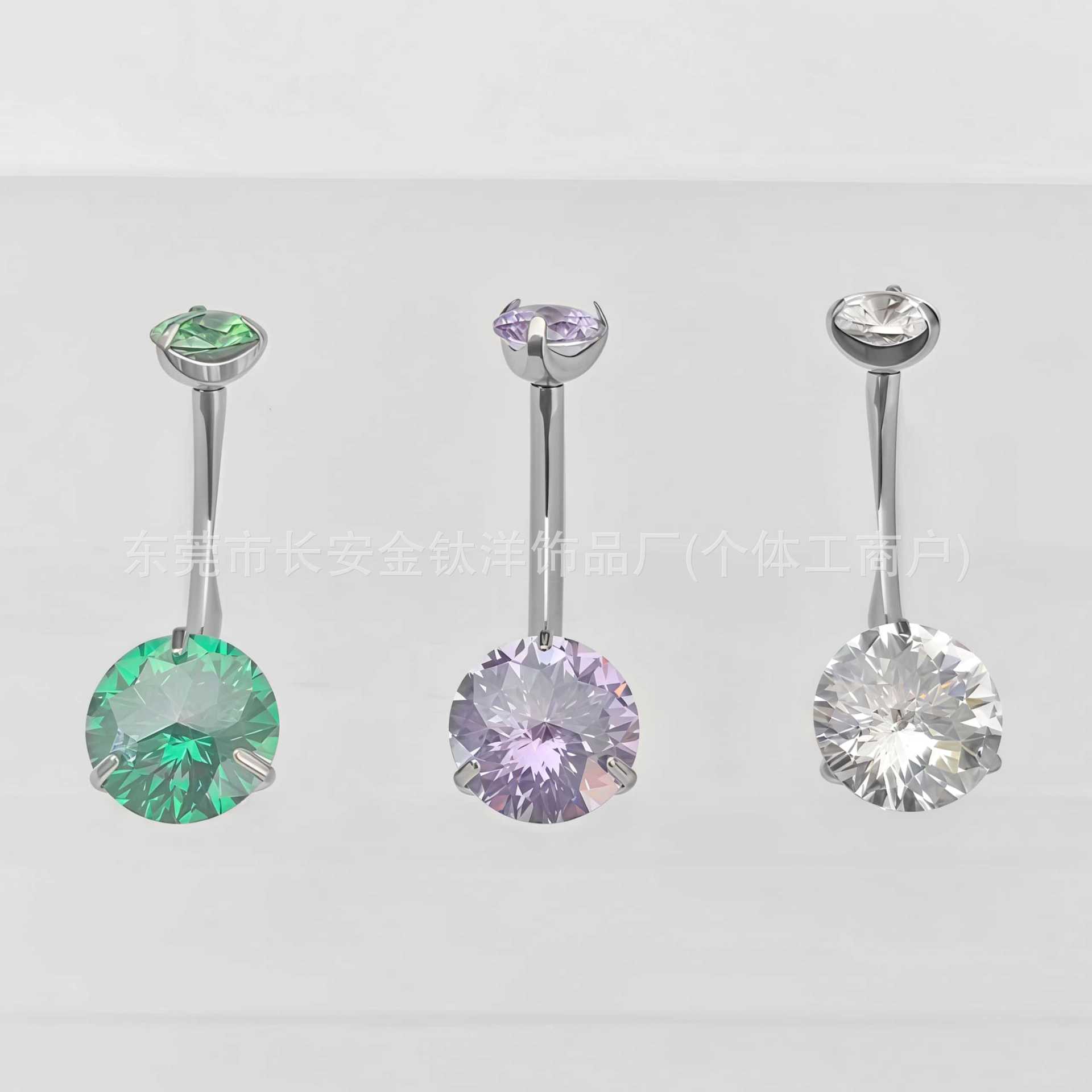 Pointed titanium steel lip stud product view