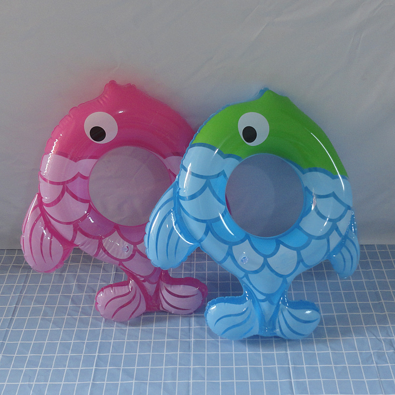 inflatable cartoon swimming ring PVC