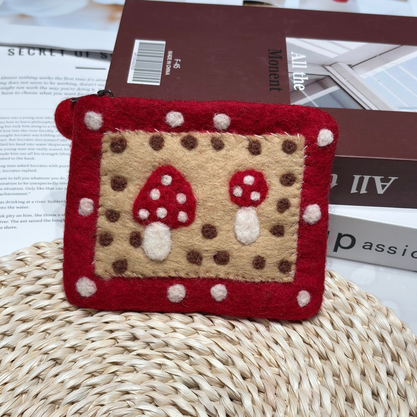 빨간 버섯 동전 지갑