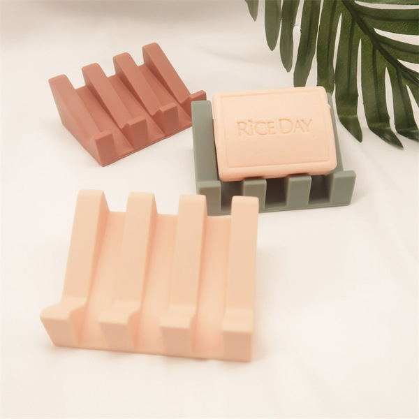 Silicone soap holder