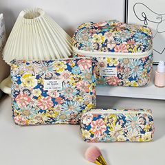 クロスボーダー新型大容量花化粧バッグ女性ポータブル超軽量収納バッグ大衆デザイン旅行バッグ洗面バッグ
