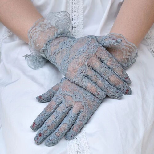 Long lace gloves women's fashion sexy thin breathable sun protection sleeves bridal wedding dress arm sleeves summer