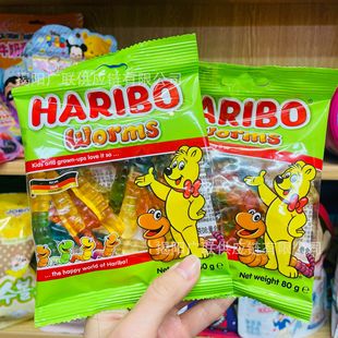 �M��Haribo�������x�x��g��Ƥ�ǻ��ˮ��ζ��ͯqq����ʳܛ��80g