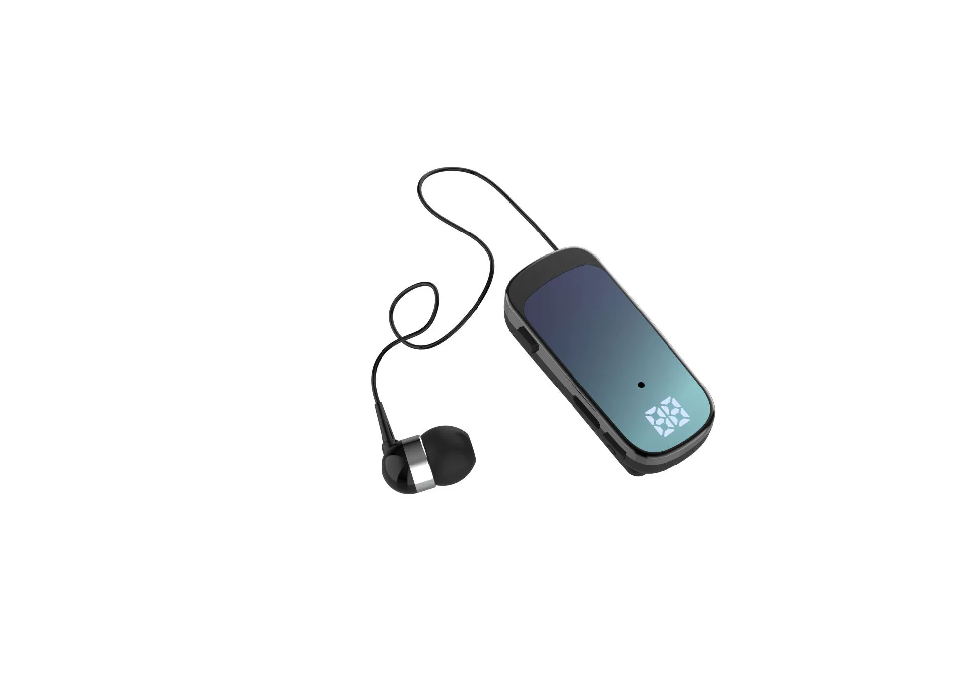 K65 стиль клип-on выдвижной проводной Bluetooth наушник внутриканальный цифровой дисплей долговечный бизнес одиночный ухо