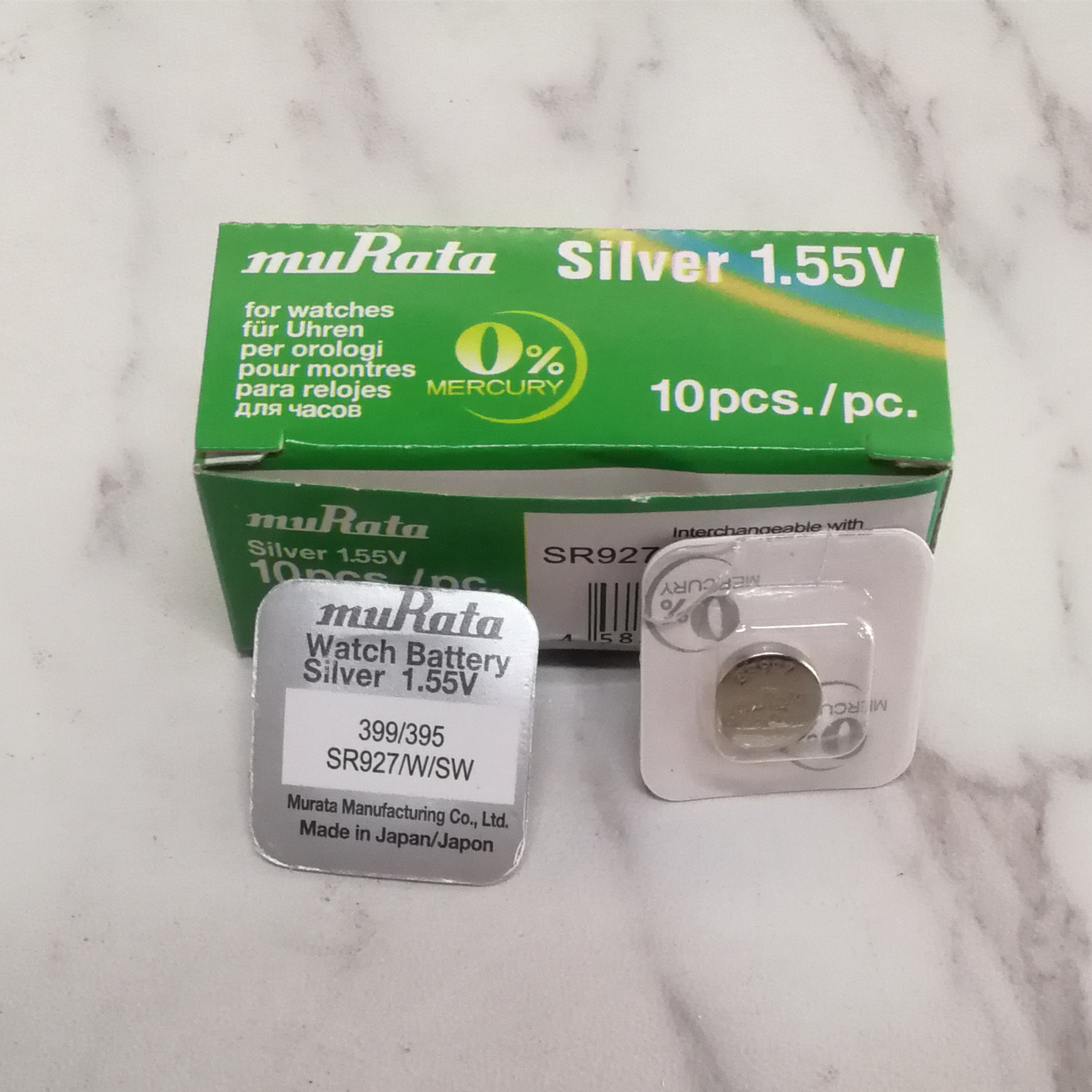 murata/村田电子395 sr927sw手表纽扣电池单粒装