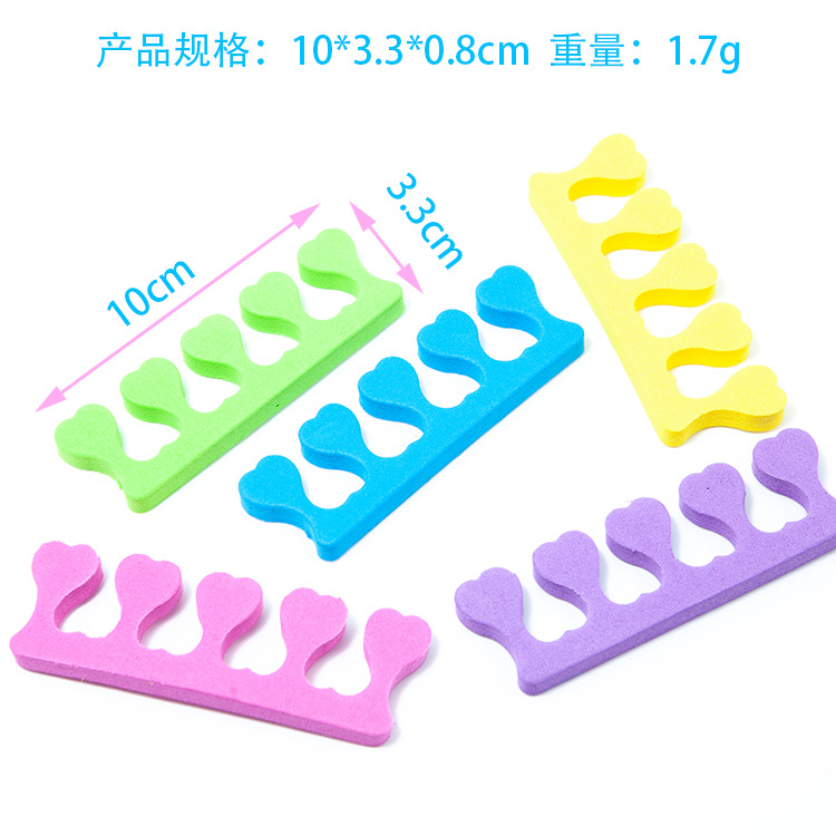 Herramientas para uñas Divisor de punta de esponja de algodón con dedo de corazón de melocotón Divisor de punta de melocotón Divisor de punta de algodón con dedo medio ambiente EVA inodoro