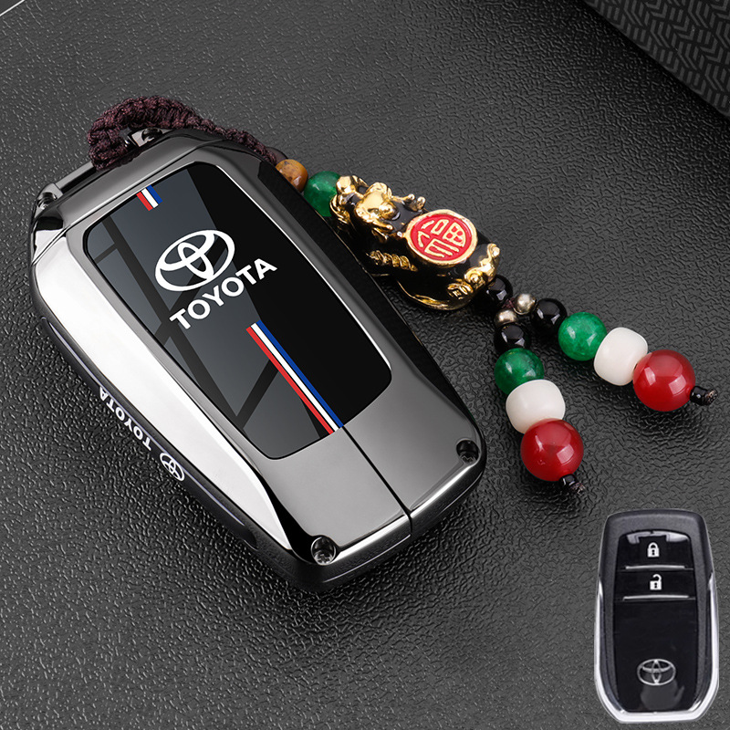 Suitable for Toyota Key Cover Chr Hilux Fortuner Cooluze Camry Corolla Rav4 Highlander