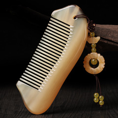 精品天然正宗羊牛角梳子女便攜加厚生日禮物禮盒源頭廠家批發跨境