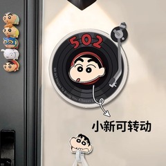 漫画のレトロな黒いゴムのレコードの家庭用の入り口のブランドの高級感があります。
