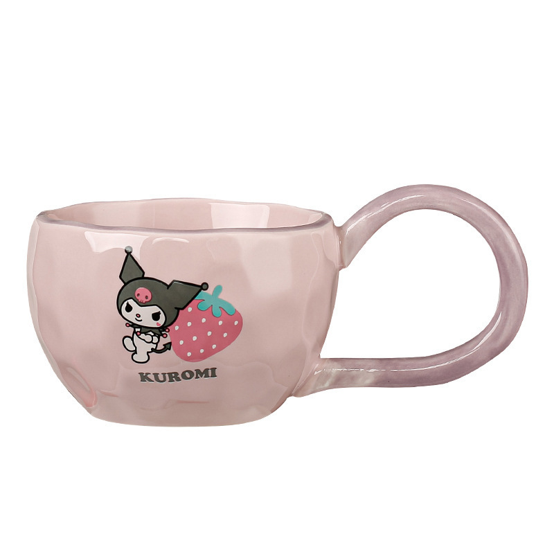 Taza de cerámica genuina Sanrio Taza de agua de diseño creativo Regalo de cumpleaños para mujeres de alto valor para el hogar