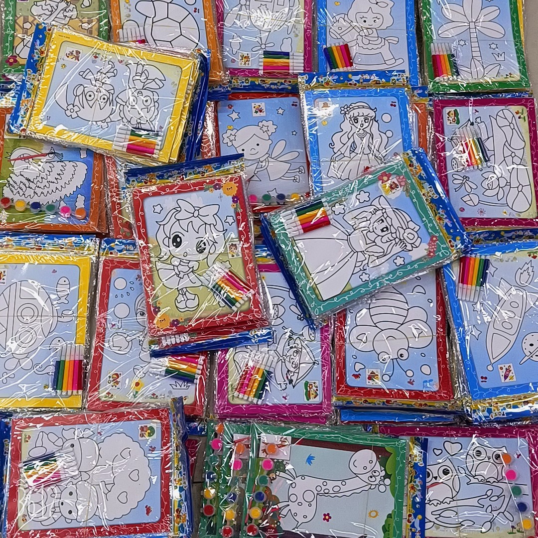Libro de Colorear Divertido con Pegatinas de Burbujas de Dibujos Animados, Pegatinas de Regalo para Manualidades, Pegatinas Educativas para Jardín de Infancia, Aprendizaje Temprano, Anime 3D