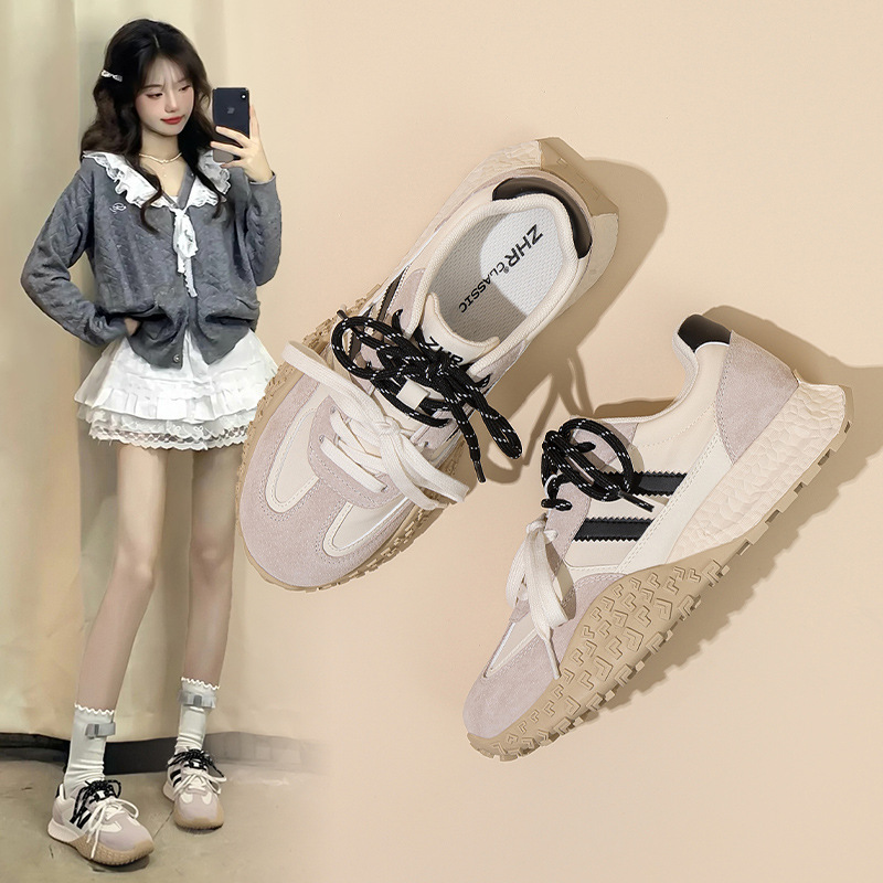 Zhr Sports Casual Shoes from Quanzhou 2025 Spring and Autumn New Thick-Soled Sneakers Height-Increasing Versatile Fashion Moral Training Zhr Sports Casual Shoes from Quanzhou 2025 Spring and Autumn New Thick-Soled Sneakers Height-Increasing Versatile Fashion Moral Training
