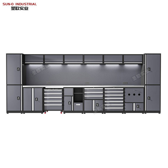 Auto repair combination tool cabinet 4S shop mobile tool cart drawer type heavy workbench multifunctional maintenance workstation