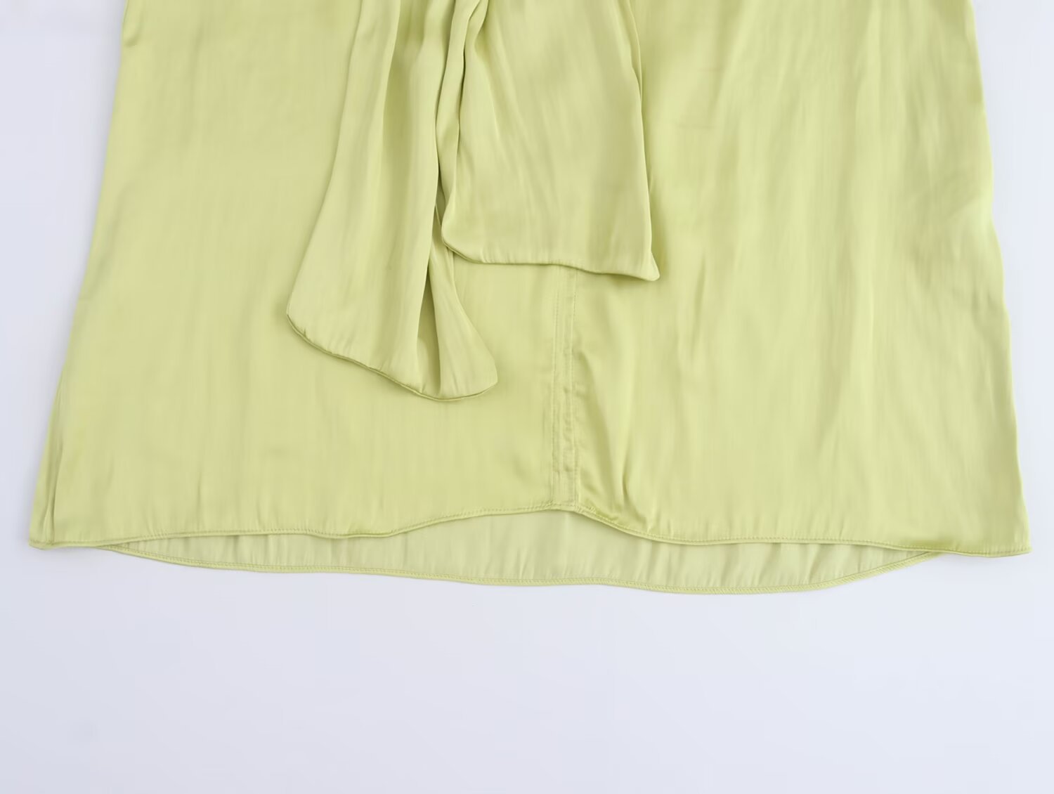 Dameskleding 2024 herfst en winter nieuwe stijl stijlvolle strik decoratie lange mouwen shirt_voghion.com