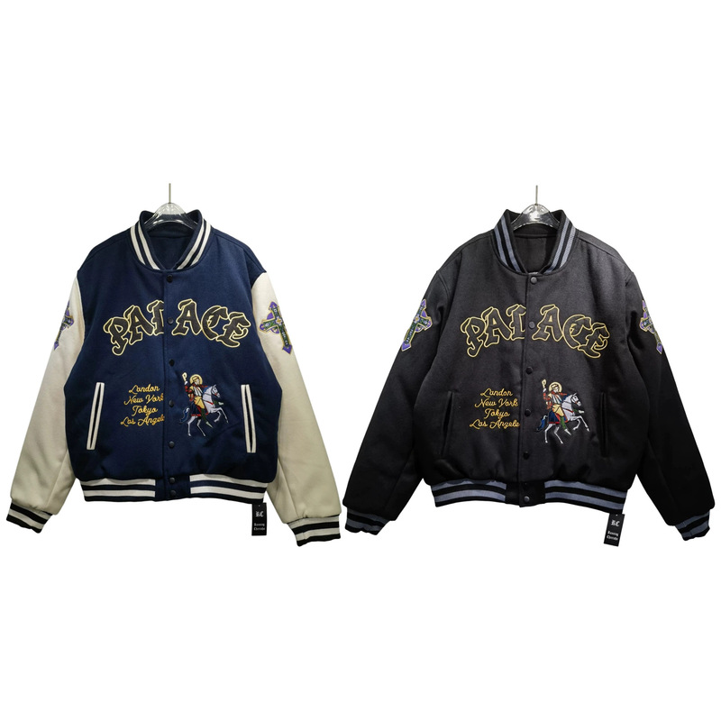 Cross-Border Fashion Palace Saints Varsity Jacket Jacket Baseball Uniform Coat for Men and Women