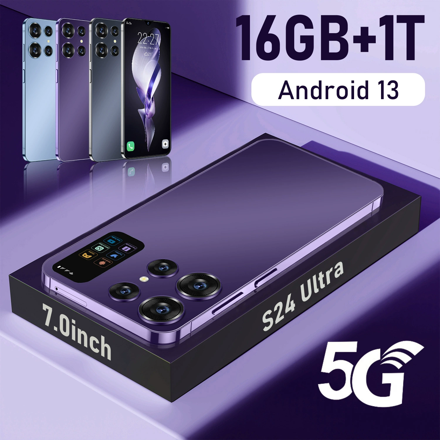 Умные часы, мобильный телефон, 7.0 дюйма, 16 ГБ, Android, 5G
