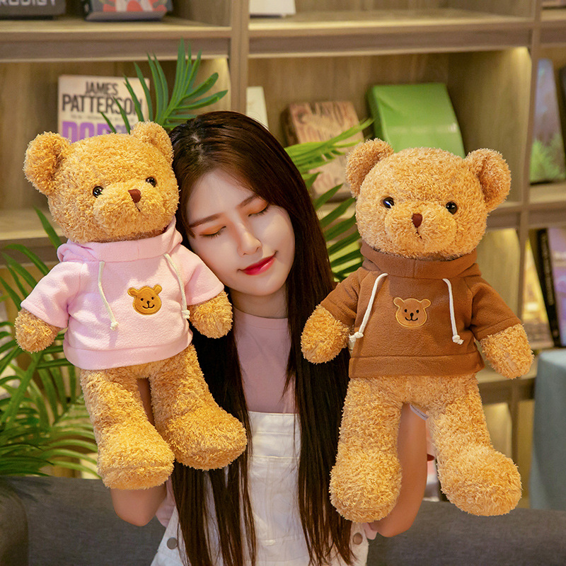 Lindo oso de peluche máquina de agarre muñeca de peluche oso de juguete grande abrazo oso muñeca regalo del día de san valentín lote