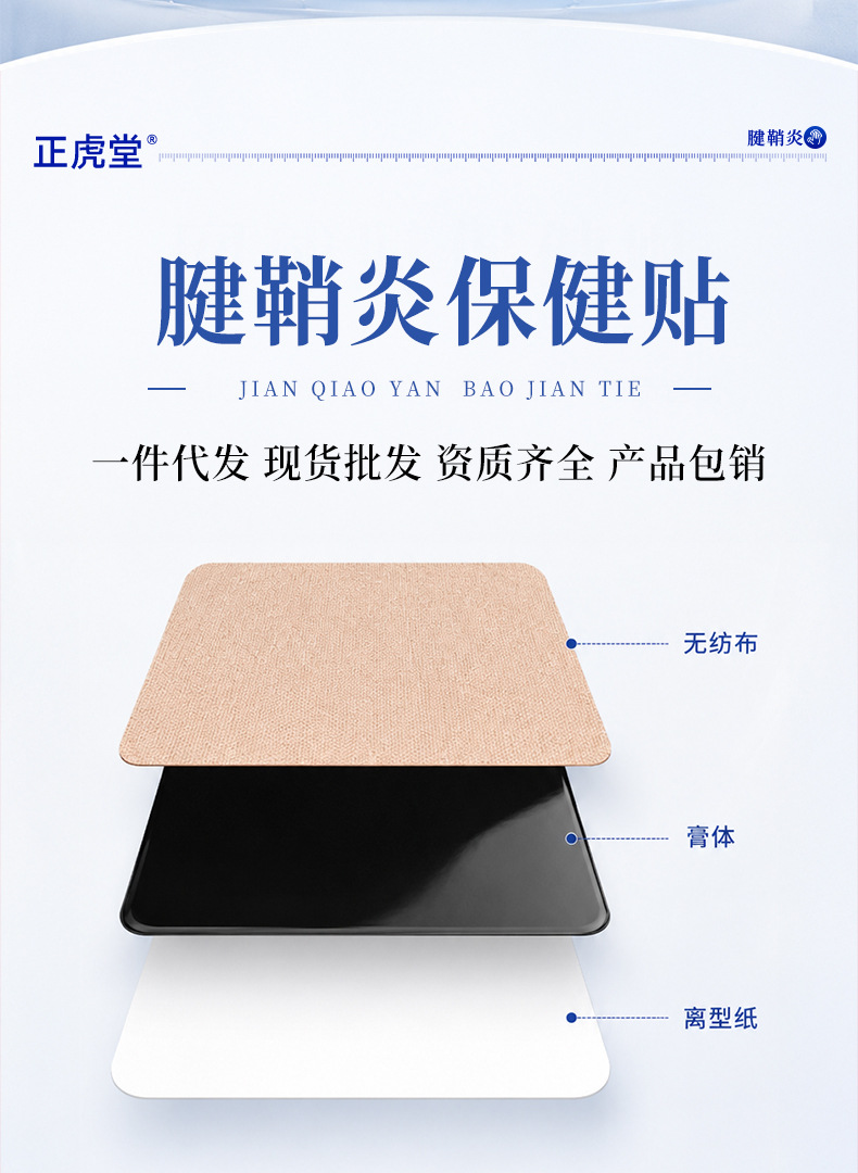 Tendon Sheath Pain Relief Patch for Wrist Hand Joint Discomfort Soothing Herbal Plaster 12 Patches Per Box quality and texture