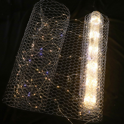 Wedding props in any shape, led copper wire lamp, iron wire starry sky net, starry sky star ceiling stage decoration lamp