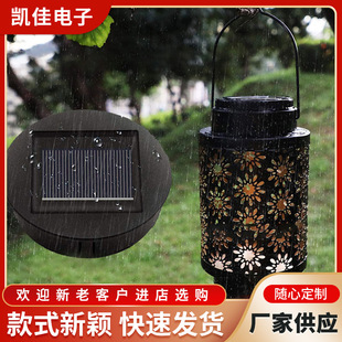Factory spot palace lantern hollow lantern universal highlight battery box 7cm 8cm highlight battery box solar energy