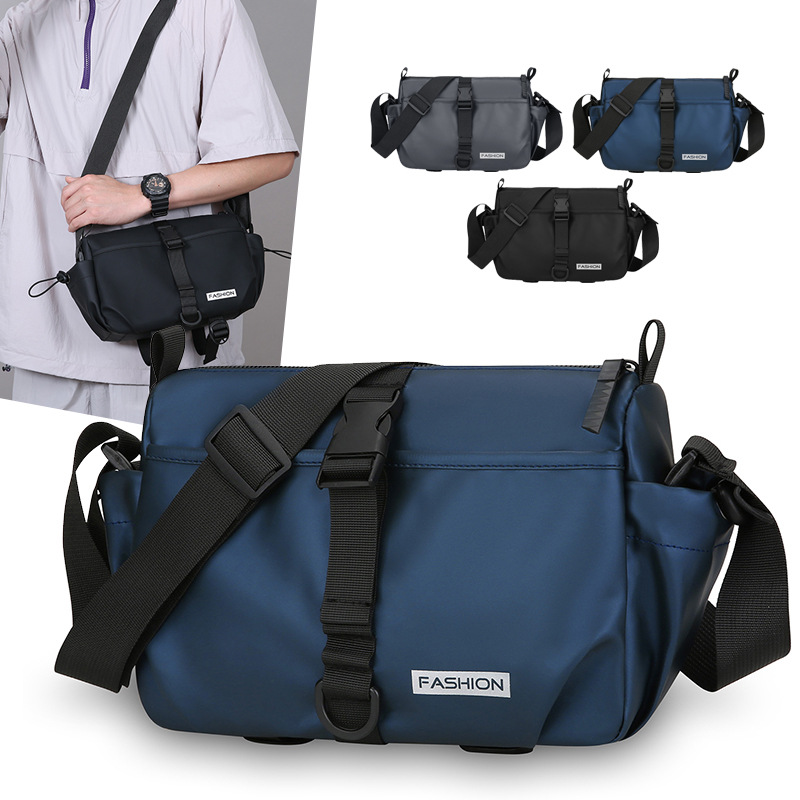 Trendy Men's Shoulder Bag, Simple and Versatile, Casual Commuting Crossbody Bag, Large Capacity, Workwear Style, Portable and Fashionable Men's Bag