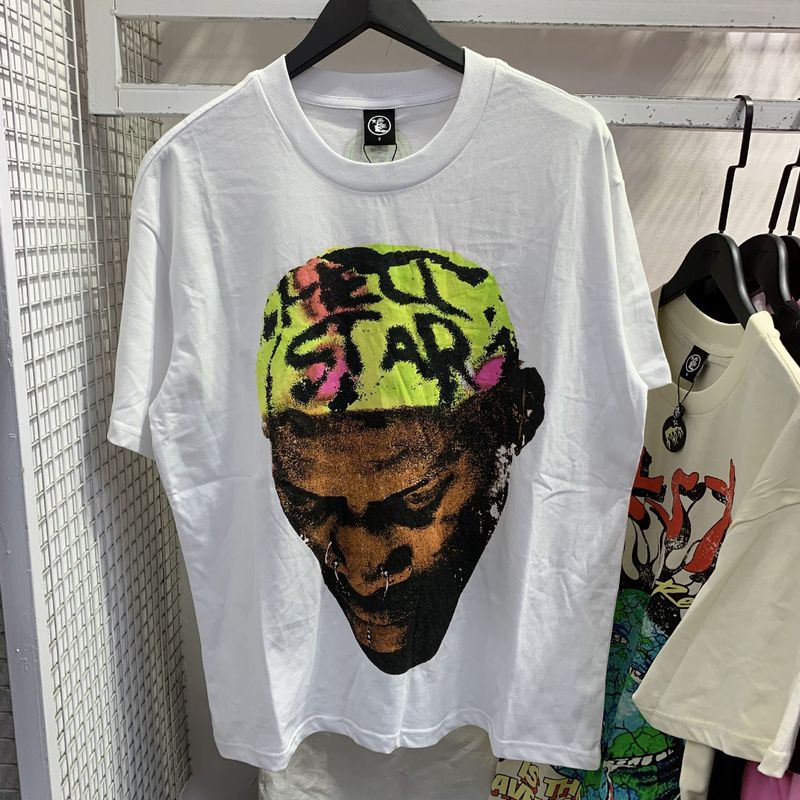 クロスボーダー新しい夏アメリカンレトロ半袖クリエイティブレタープリントルーズトレンディブランド半袖Tシャツトップス男性と女性用|undefined