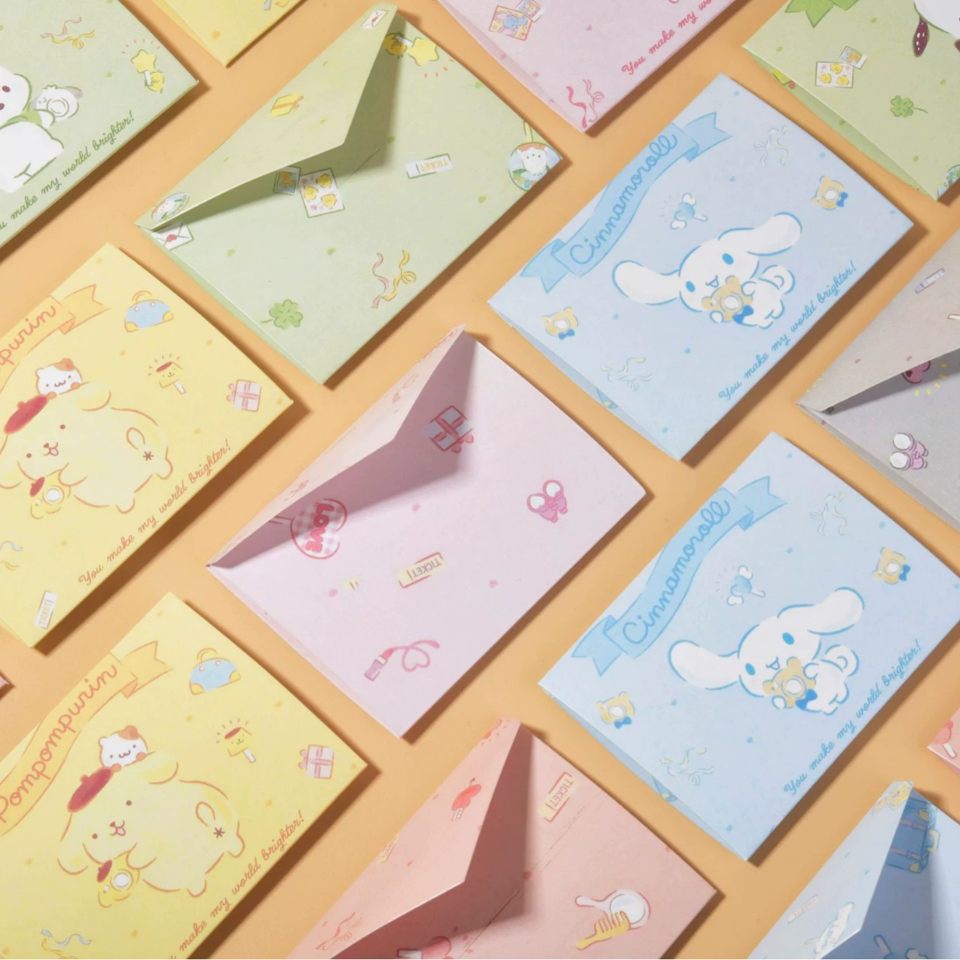 Открытки (Sanrio) набор карточек с персонажами, качественная печать, конвертный стиль