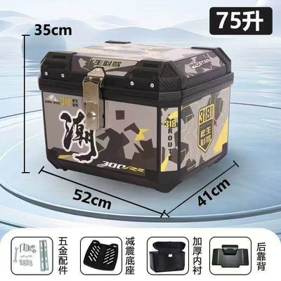 Motorcycle trunk small motorcycles and scooters, and can be - 75l-tide-318-lined-model-lining-base-installation-kit