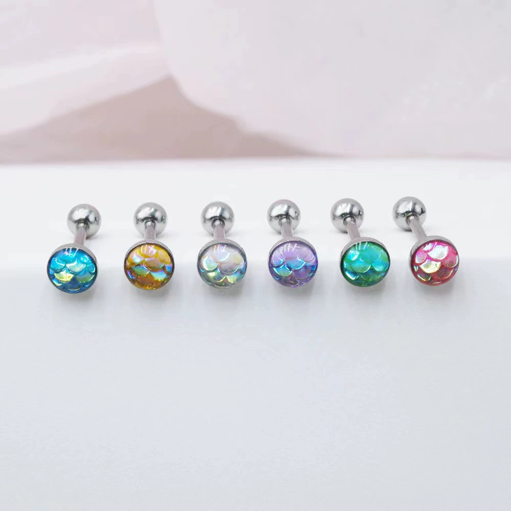 Ушной пирсинг, ногтей Sequins из нержавеющей стали, новая коллекция