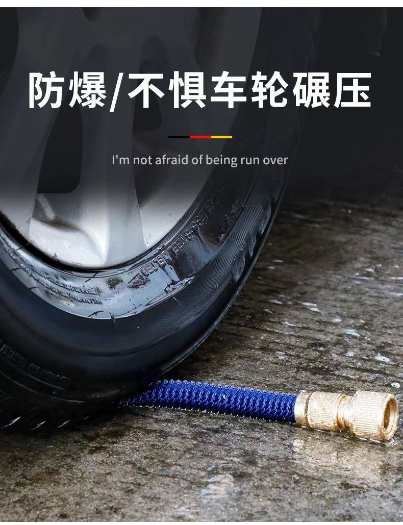 Factory Direct Alloy High-Pressure Car Wash Water Gun Triple Telescopic Magic Water Pipe Electroplated Thickened Water Gun Exclusively for Foreign Trade