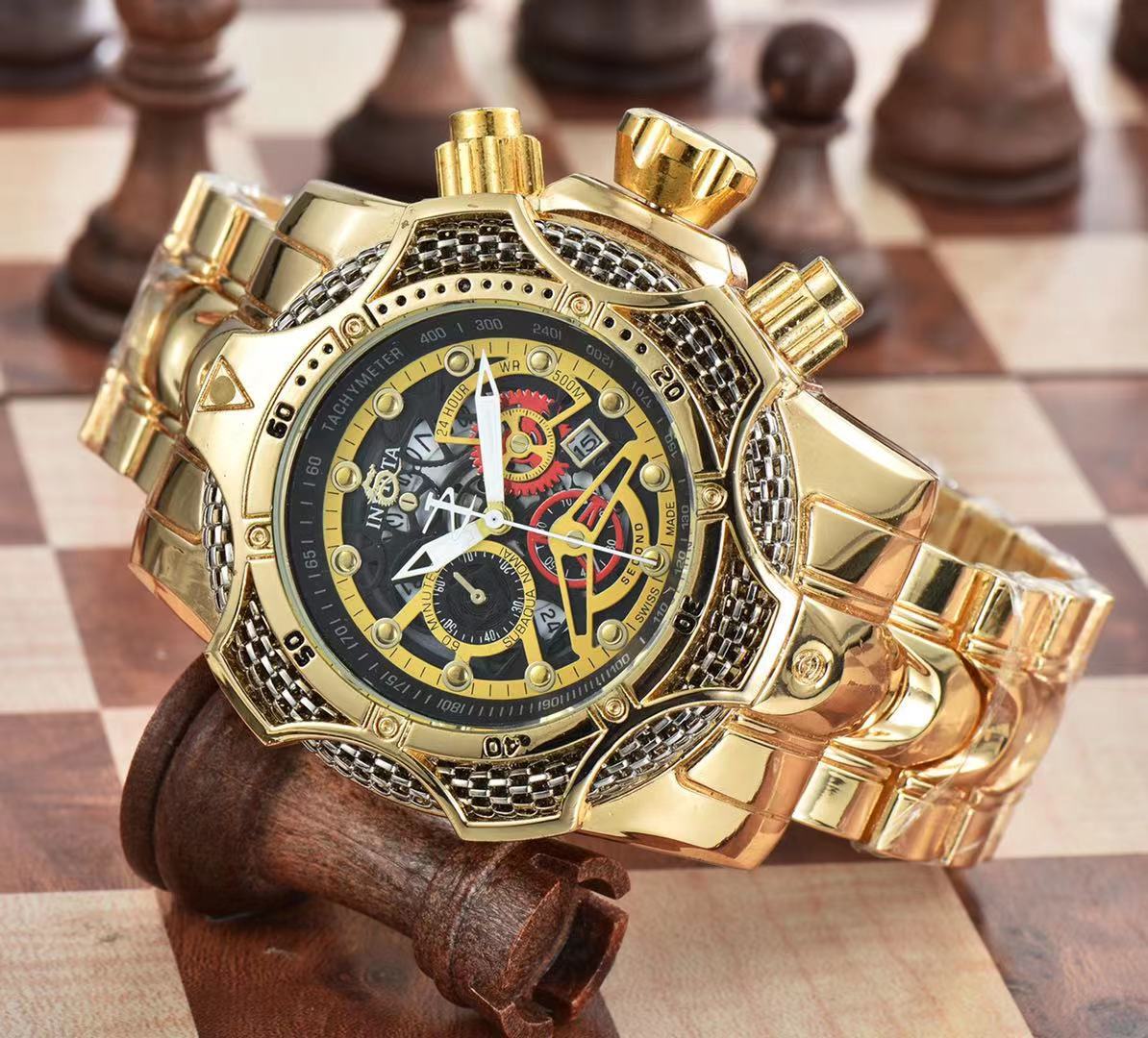 Ceas bărbătesc cu cuarț, curea din aliaj multifuncțională, curea cu cuarț impermeabilă, livrare directă din fabrică, en-gros_voghion.com