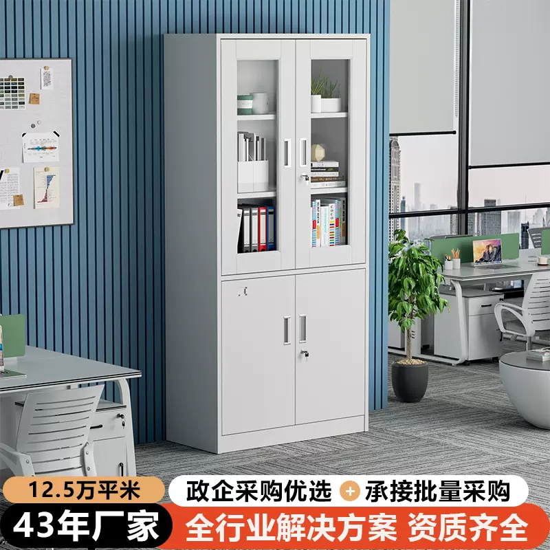 定制铁皮柜钢制文件柜档案柜办工多层带锁无甲醛办公学生宿舍工厂