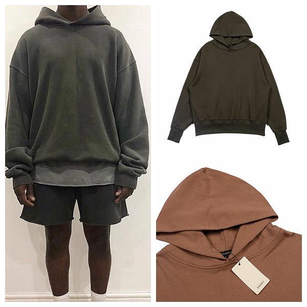 New High-Street Versatile Kanye-Style American Heavyweight Hooded Sweatshirt with Fleece Lining and Thickened Loose Fit New High-Street Versatile Kanye-Style American Heavyweight Hooded Sweatshirt with Fleece Lining and Thickened Loose Fit